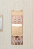 Etnik Garnili 3 Cepli Çok Amaçlı Askılı Duvar Tipi Dolap Içi Banyo Mutfak Düzenleyici Organizer 20 x 60 - 1