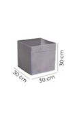 Füme Kapaksız Kutu Oyuncak Kitap Eşya Saklama Kutusu Düzenleyici 30x30x30 - 3