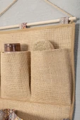 5 Cepli Etnik Baskılı Çok Amaçlı Askılı Duvar Tipi Dolap Içi Banyo Mutfak Düzenleyici Organizer 35x45 - 3