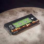 Tealight Mum 10x10 Gr Dekoratif Mumu Kandil Hediyelik Fitilli Mumluk Şamdan Yeşil Renk Kokusuz - 5
