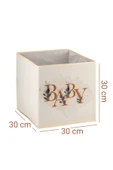 Baby Yazı Baskılı Çok Amaçlı Oyuncak Saklama Kutusu Katlanır Düzenleyici 30x30x30 - 7