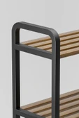 Çavdar Group Fifty Mega 4 Katlı Ahşap Ayakkabılık 40 Cm Ahşap Çubuklu 4 Bölmeli Lüks Raf Ünitesi Düzenleyici - 5