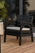 Çavdar Group Santana 5 Kişilik Minderli Ergonomik Bahçe Balkon Teras 3+1+1 Sehpalı Oturma Grubu - 3