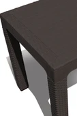 Çavdar Group Rattan 70x120 Cm Camsız Bahçe Balkon Teras Masa Takımı 4 Adet Sandalye - 3
