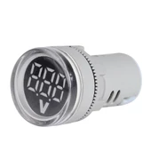Mini Dijital Voltmetre 22MM AC 60-500V LED Yeşil Işık - 2