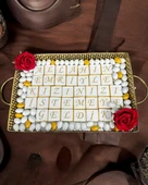 Iris Gold Söz Nişan Kız İsteme Çikolatası - 1