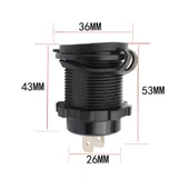 Voltmetreli USB Portu 4.2A 12V 24V Mavi Led Işıklı thumbnail 4