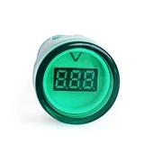 Mini Dijital Voltmetre 22MM AC 60-500V LED Yeşil Işık - 3