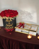 Wyatt Söz Nişan Kız İsteme Çikolatası ve İsteme Çiçeği Seti - 1