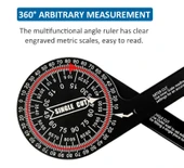 AEK-Tech Mekanik Hassas Açı Ölçer İletki thumbnail 5