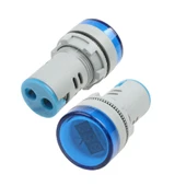 Mini Dijital Voltmetre 22MM AC 60-500V LED Mavi Işık - 1