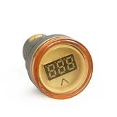 Mini Dijital Voltmetre 22MM AC 60-500V LED Sarı Işık - 3