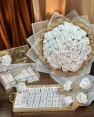 Max Gold Söz Nişan Kız İsteme Çikolatası ve İsteme Çiçeği Seti - 1