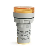 Mini Dijital Voltmetre 22MM AC 60-500V LED Sarı Işık - 2