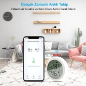 HyMark ZigBee Tuya Akıllı Yaşam Uygulaması Sıcaklık Nem Sensörü LCD Ekran APP Kontrol Alexa Google Home thumbnail 2