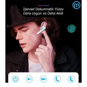 Sensörlü Kablosuz Bluetooth Kulaklık İphone 5,6,7,8,X ve Android - 7