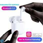 Sensörlü Kablosuz Bluetooth Kulaklık İphone 5,6,7,8,X ve Android - 9