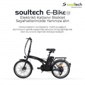 Soultech Bike 002 Elektrikli Katlanır Bisiklet Siyah - 1