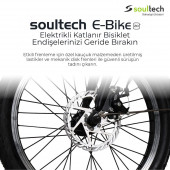 Soultech Bike 002 Elektrikli Katlanır Bisiklet Siyah - 3