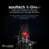 Soultech Bike 002 Elektrikli Katlanır Bisiklet Siyah - 4