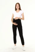 Luvmabelly MYRA8090 - Siyah Hamile Jogger Eşofman - 1