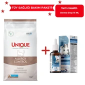 Tüy ve Deri Bakım Paketi Allergy Control Kedi Maması 2kg + Vet's Healt Derma Drop 15ml - 1