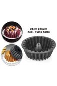 Nishev.com Evini Sev Hanımeli Siyah Döküm Kek Turta Kalıbı 26 cm - 1