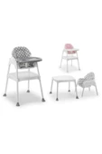 MOJE Çalışma Masalı Portatif Mama Sandalyesi (minderli Set) Pembe - 4