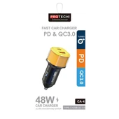 Iphone Uyumlu 48 W Type-c Ve Usb Girişli Araç Çakmaklık Hızlı Şarj Aleti - 2