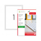 A4 Hazır yapışkanlı TW-2001 LASER ETİKET - 199,6mm x 289,1mm - (100.YAPRAK / 100 ETİKET) - 1