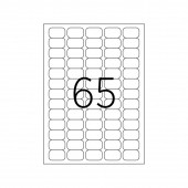A4 yapışkanlı ''38.1mm x 21.2mm" LASER ETİKET - (5.Yaprak - 325 Etiket) - 1
