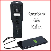 El Feneri Mıknatıslı Şarjlı Güçlü Beyaz ve Sos Işıklı Kamp Lambası Led Aydınlatma Ultraviole Işık - 2