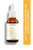 VITAYES C Vitamini Cilt Tonu Eşitleyici Leke Karşıtı Hyalüronik Asit Aydınlatıcı Nemlendirici Cilt Serumu - 1