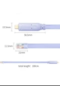 Type C to Cisco Router RJ45 Konsol Kablosu Type c to rj45 kablo 1.8m - 5