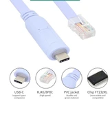 Type C to Cisco Router RJ45 Konsol Kablosu Type c to rj45 kablo 1.8m - 3