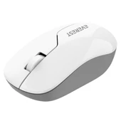 Everest SMW-973 USB Beyaz/Gri 2.4Ghz kablosuz mouse thumbnail 5