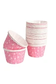 Dolphin Açık Pembe Puantiyeli Muffin Kek Kapsülü 50li - V - 1