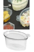 Özge Plastik 80 Cc Sos Kabı 100' Lü Paket Sızdırmaz Kapaklı - 1