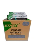 Ethex Standart Battal Boy Çöp Poşeti 20 Paket 75 X 90 Cm Siyah - 2