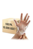 AKSOY AMBALAJ Şeffaf Gıda Poşet Eldiven 100'lü X 100 Pakette 10000 Adet - 1