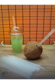 Ethex Şeffaf Bubble Tea Frozen Smoothie Ve Milkshake Uyumlu Pipet Kalın Kokteyl Pipet 50 Adet - 1