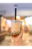 Ethex Siyah Bubble Tea Frozen Smoothie Ve Milkshake Uyumlu Pipet Kalın Kokteyl Pipet 50 Adet - 1