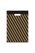 ECOPLAST Siyah Çizgili Takviyeli Poşet 33 X 45 Cm (no 3) 1000 Adet - 1