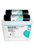 Naksan Plastik Endüstriyel Hantal Boy Çöp Poşeti 10 Paket 100x150 600 Gr Siyah 6 Kg - 1