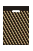 Mezpack Ambalaj Ecoplast (50x60) No: 5 Siyah Diagonel Takviyeli Mağaza Poşeti ( 1 Paket) - 1