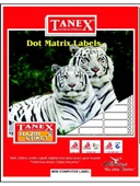 Tanex Mini Computer Labels Hazır Etiket 1250 Pcs 35 x 97 mm Lazer Etiket - 3