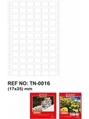 Tanex TN-0016 Sürekli Form Bilgisayar Etiketi 17x25 mm - 1