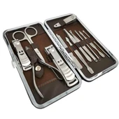 By Nevser® Çantalı Manikür Pensi Profesyonel ve Manikür Pedikür Seti 13 Parça Tırnak Eti İtici Ve Cımbı - 6