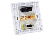S-link SL-PRZ10 Hdmı(180) + vga-2 + av-2 Kanal Üst Priz - 2