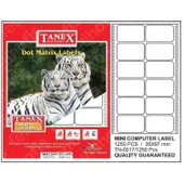Tanex Mini Computer Labels Hazır Etiket 1250 Pcs 35 x 97 mm Lazer Etiket - 1